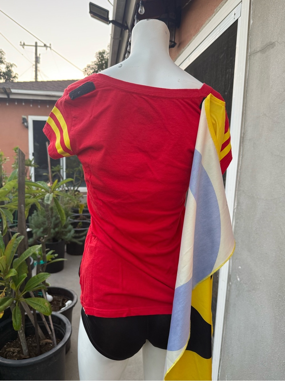 DC Comics Robin Costume Tee in Red and Yellow - Picture 3 of 5